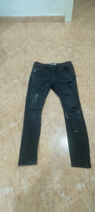 Pack Vaqueros Rotos Negro y Gris + Cinturón