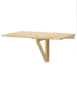 Mesa abatible Ikea NORBO de madera Símil NORBERG