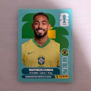 Cromo Panini Matheus Cunha - Mundial 2026