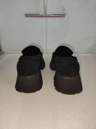 Zapato tipo Mocasin con Plataforma Negros