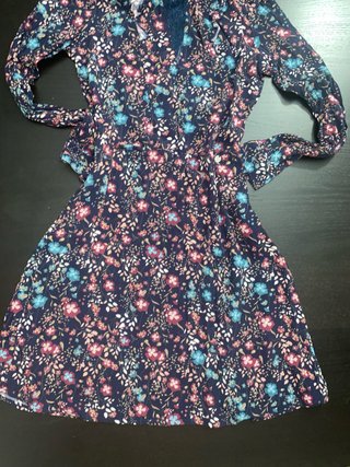 Vestido estampado floral azul
