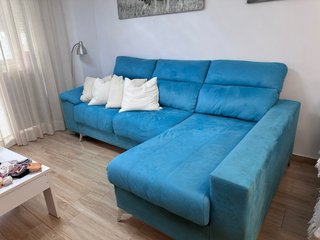 Sofá Chaiselongue Azul