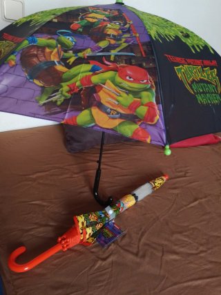 3 Paraguas Tortugas Ninja multicolor nuevos automá