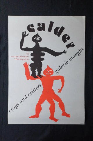 Alexander Calder. Cartel Galería Maeght. 1975
