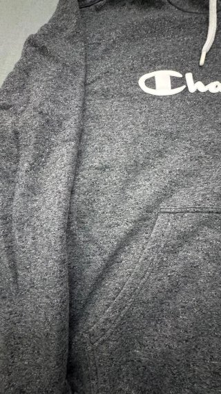 Sudadera con capucha Champion gris