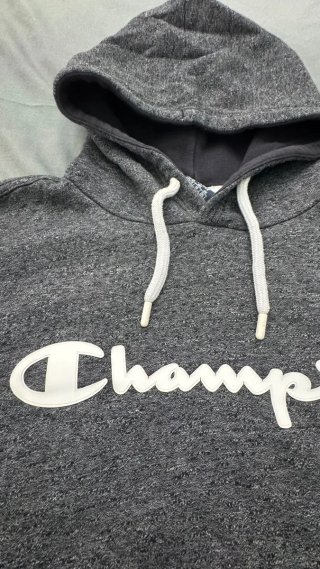 Sudadera con capucha Champion gris
