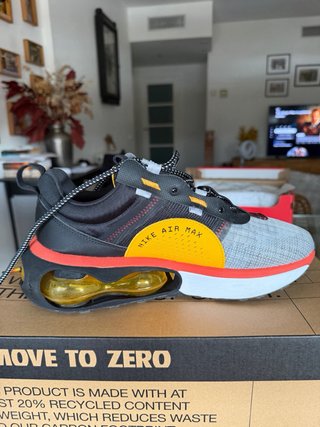 Nike Air Max Zapatillas Deportivas Grises Naranja