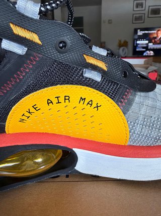 Nike Air Max Zapatillas Deportivas Grises Naranja