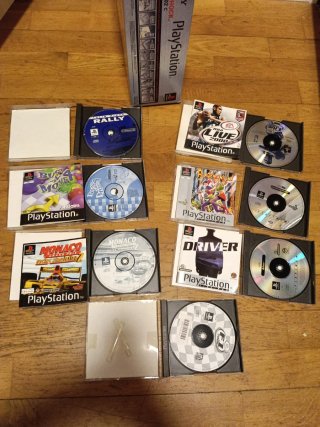 PlayStation Dual Shock + 8 Juegos PS1