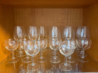 Lote copas vino y agua cristal