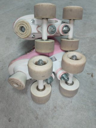 Patines Rosa Talla 27 con Protecciones
