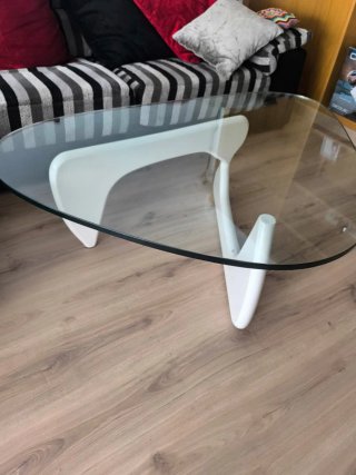 Mesa de centro cristal de diseño