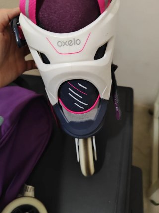 Patines Oxelo morado y rosa talla 36