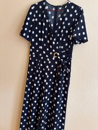 Mono Cortefiel lunares azul y blanco