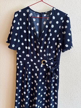 Mono Cortefiel lunares azul y blanco