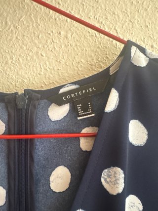 Mono Cortefiel lunares azul y blanco