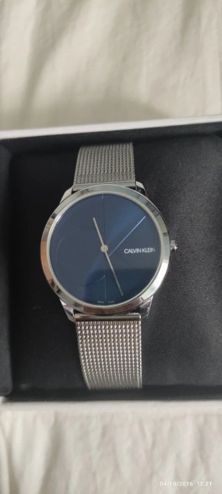 Reloj Calvin Klein Plateado y Azul