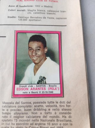 Figurina Calciatori Panini - Pelé Santos,