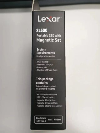 Disco SSD Portátil Lexar SL500 2TB USB 3.2 Nuevo