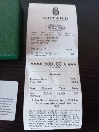 Tarjetero Goyard