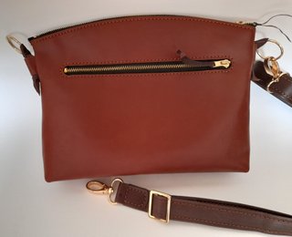 Bolso de Cuero Artesanal Marrón rojizo