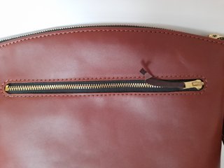 Bolso de Cuero Artesanal Marrón rojizo