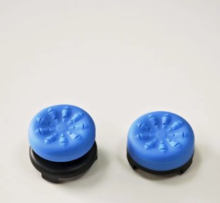 Tapas Joystick PS4/PS5 Negro, blanco y azul.