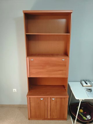 Mueble de Salón con Estantería y Armario