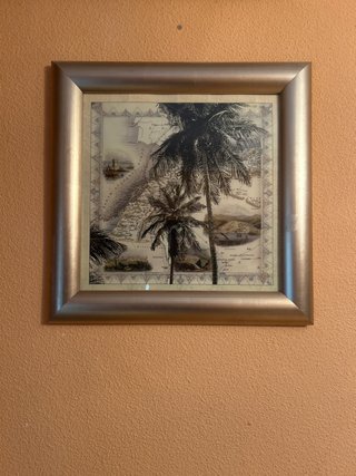 Cuadro Decorativo con Palmeras 64x64