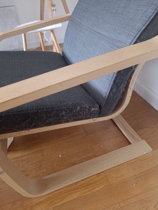 Sillón y reposapiés Ikea