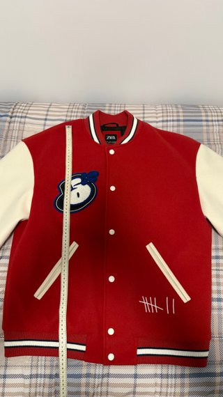 Chaqueta Bomber Zara Roja Talla M