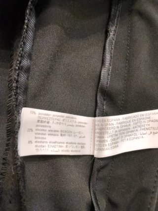 Pantalón vestir negro mujer Zara