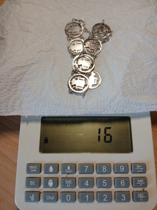 Bracciale Alfonsina in Argento con 9 Monete