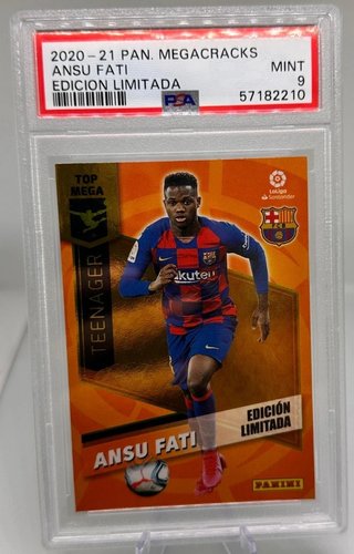 Cromo Ansu Fati PSA 9 Megacracks 20-21