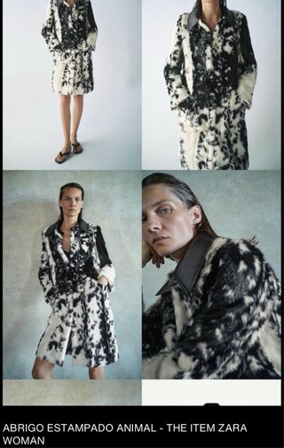 Abrigo estampado animal THE ITEM ZARA WOMAN