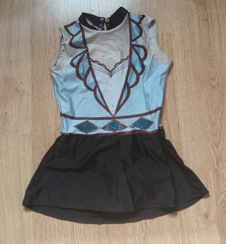 Maillot de Gimnasia con Falda. Talla 4-6