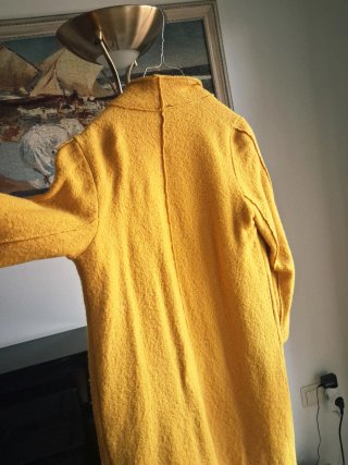 Chaquetón Zara Amarillo Talla M