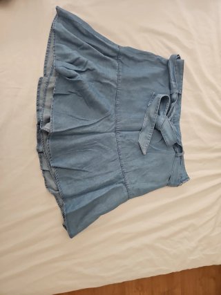 Falda pantalón vaquera azul
