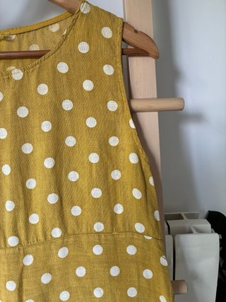 Vestido de Lunares mostaza