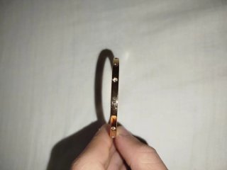 Bracciale Fossil donna in acciaio color oro lucido