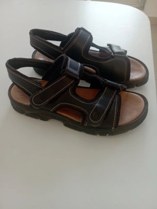 Sandalias de Piel Marrones Talla 43