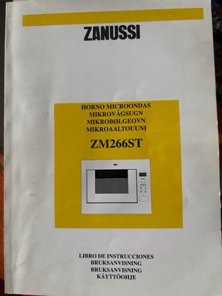 Horno Microondas Encastrable Zanussi