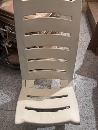 Silla Playa Bajita Plegable Beige