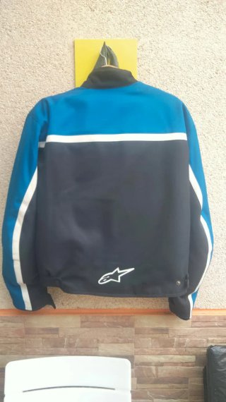 Chaqueta Moto Alpinestars Azul y Negra