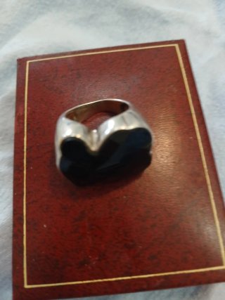 Anillo Tous de Plata y Ónix
