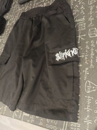 Pantalones Cortos Slipknot Negros talla 10/12 años