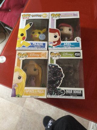 Lote 4 Funko Pop! Disney y Pokémon