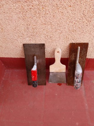 Set de 2 Llanas y Espátula de Pintor