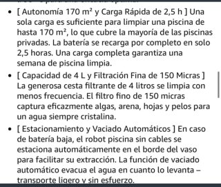 Limpiafondos Piscina Inalámbrico