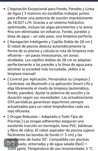 Limpiafondos Piscina Inalámbrico